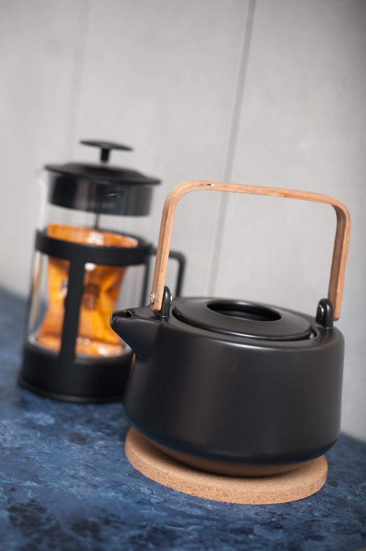 Coffee plunger and teapot.jpg